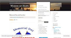 Desktop Screenshot of lifegivingwordsofhope.wordpress.com