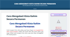 Desktop Screenshot of caramengobatikistarahimsecarapermanen.wordpress.com