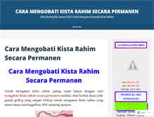 Tablet Screenshot of caramengobatikistarahimsecarapermanen.wordpress.com