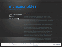 Tablet Screenshot of myrazscribbles.wordpress.com