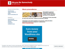 Tablet Screenshot of akcyzanasamochody.wordpress.com