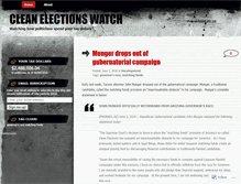 Tablet Screenshot of cleanelectionswatch.wordpress.com