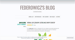 Desktop Screenshot of federowicz.wordpress.com