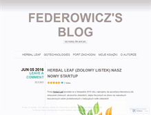 Tablet Screenshot of federowicz.wordpress.com