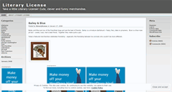 Desktop Screenshot of literarylicense.wordpress.com