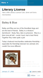 Mobile Screenshot of literarylicense.wordpress.com
