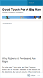 Mobile Screenshot of agoodtouchforabigman.wordpress.com