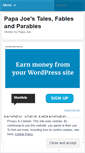 Mobile Screenshot of papajoesfables.wordpress.com