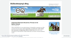 Desktop Screenshot of equinebookkeeping.wordpress.com