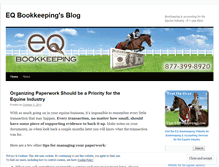 Tablet Screenshot of equinebookkeeping.wordpress.com