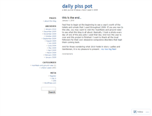 Tablet Screenshot of dailypisspot.wordpress.com