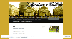 Desktop Screenshot of letteraturaeconflitto.wordpress.com