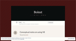 Desktop Screenshot of boinst.wordpress.com