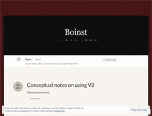 Tablet Screenshot of boinst.wordpress.com