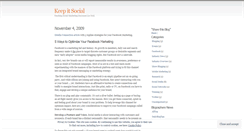 Desktop Screenshot of keepitsocial.wordpress.com