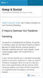 Mobile Screenshot of keepitsocial.wordpress.com