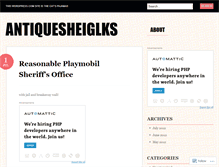 Tablet Screenshot of antiquesheiglks.wordpress.com