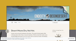 Desktop Screenshot of endcitybegindesert.wordpress.com