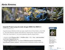 Tablet Screenshot of abraoximenes.wordpress.com