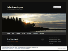 Tablet Screenshot of hebelievesinyou.wordpress.com