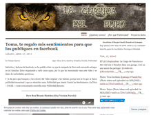 Tablet Screenshot of laguaridadelbuho.wordpress.com