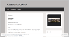 Desktop Screenshot of nathangoodwin.wordpress.com