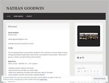Tablet Screenshot of nathangoodwin.wordpress.com