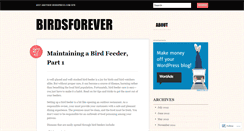 Desktop Screenshot of birdsforever.wordpress.com