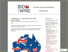 Tablet Screenshot of bidforwine.wordpress.com