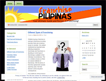 Tablet Screenshot of franchisepilipinas.wordpress.com