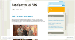 Desktop Screenshot of localgameslababq.wordpress.com