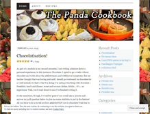 Tablet Screenshot of pandacookbook.wordpress.com