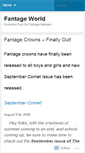 Mobile Screenshot of fantagew.wordpress.com