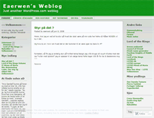Tablet Screenshot of eaerwen.wordpress.com