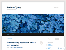Tablet Screenshot of andreastjong.wordpress.com