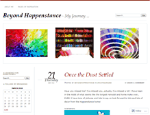 Tablet Screenshot of beyondhappenstance.wordpress.com