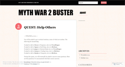 Desktop Screenshot of mythwar2buster.wordpress.com