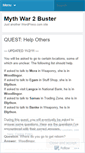 Mobile Screenshot of mythwar2buster.wordpress.com