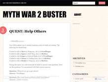 Tablet Screenshot of mythwar2buster.wordpress.com
