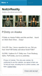 Mobile Screenshot of noturreality.wordpress.com