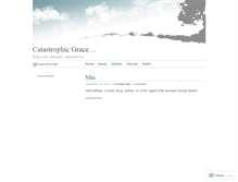 Tablet Screenshot of catastrophicgrace.wordpress.com