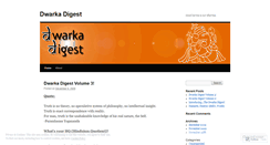 Desktop Screenshot of dwarkadigest.wordpress.com