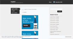Desktop Screenshot of megafart.wordpress.com