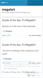 Mobile Screenshot of megafart.wordpress.com