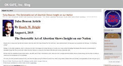 Desktop Screenshot of oksafe.wordpress.com