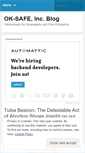 Mobile Screenshot of oksafe.wordpress.com