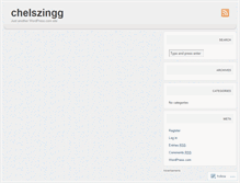 Tablet Screenshot of chelszingg.wordpress.com