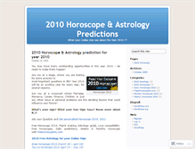Tablet Screenshot of 2010horoscope2010.wordpress.com
