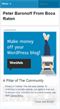 Mobile Screenshot of peterbaronoff.wordpress.com