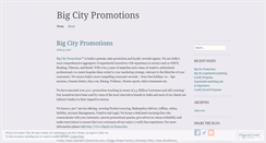 Desktop Screenshot of bigcitypromotion.wordpress.com
